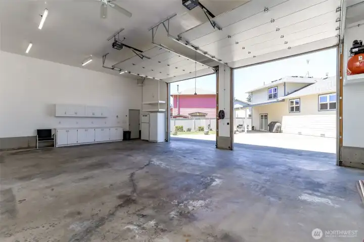 Storage cabinets included