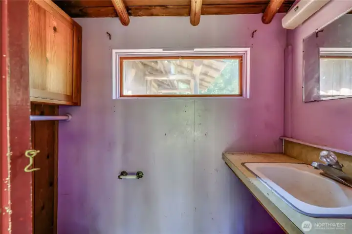 Half bath in bedroom