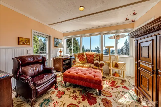 Sunroom off living room