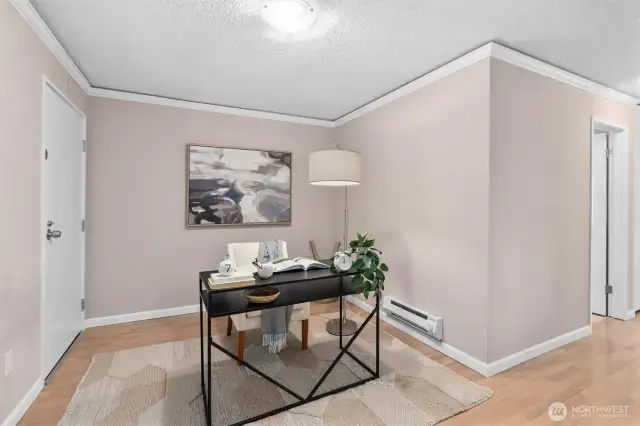Another view of the office/sitting area upstairs.