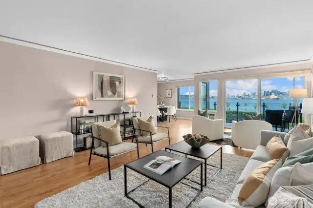 Check out the sweeping views from the living and dining rooms!
