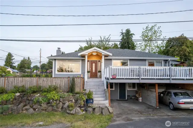 Corner lot home with city views and lots of