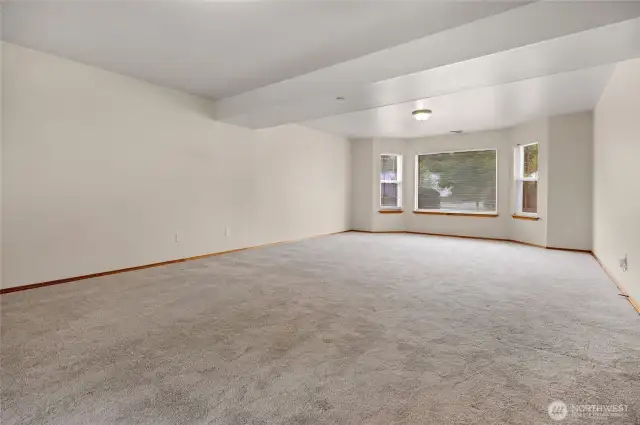 HUGE Rec Room with Slider out back