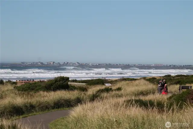 Go for a walk or ride your bike on the dune top trail