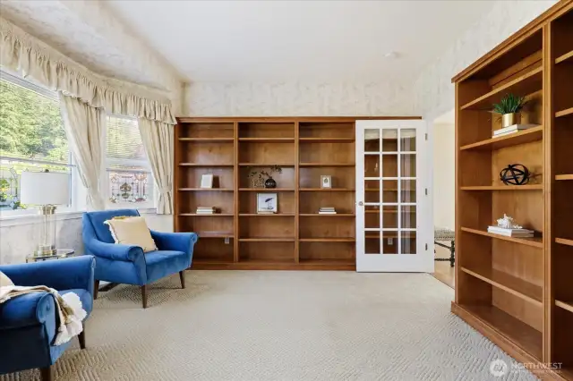 Bookcases are included
