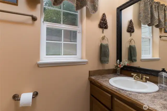 Handy half bath downstairs