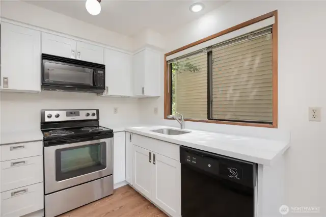 Don't forget the large window above the sink!