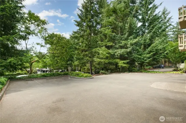 In addition to each unit having it's own garage, there are 3 convenient parking spots for guests.