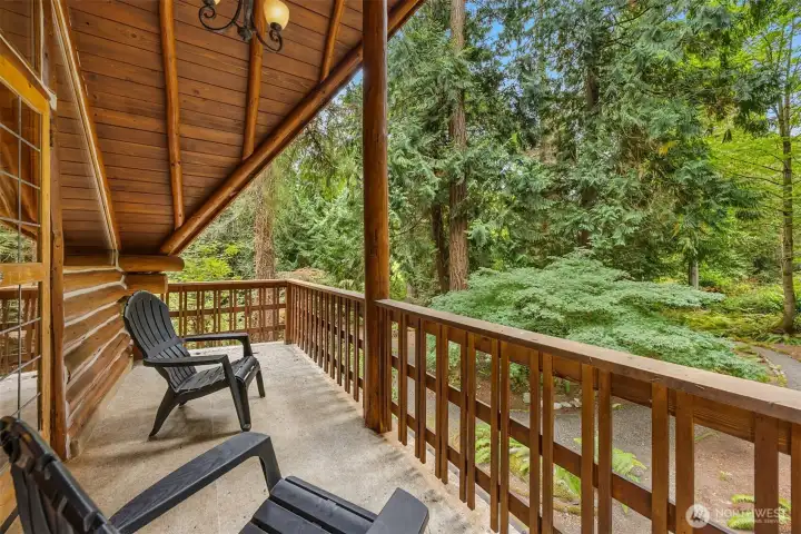 Private balcony off the primary suite