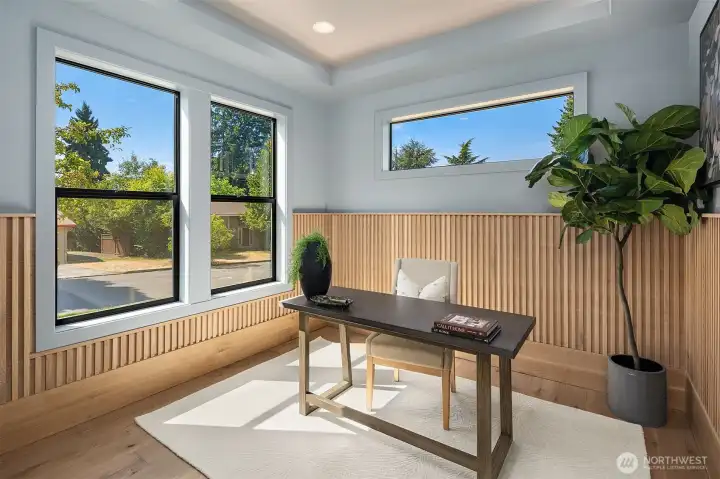 Dedicated dining room and den