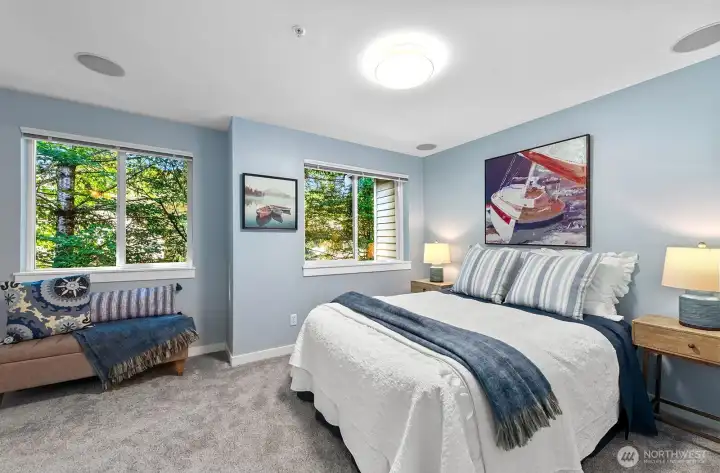 2 of 3 ensuite bedrooms with great natural light