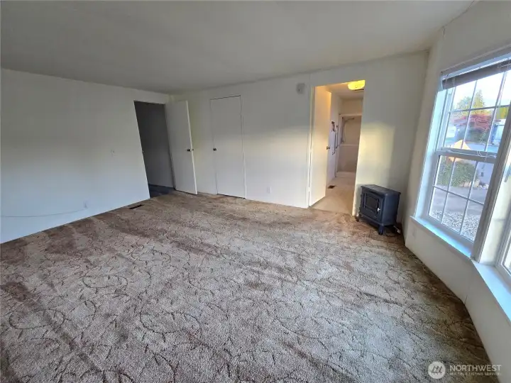 Primary, bath and walk in closet.