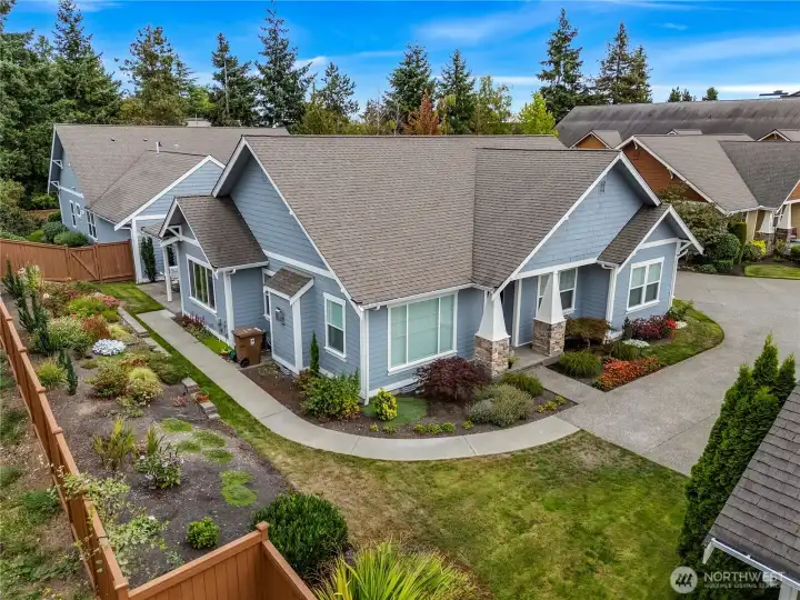The neighborhood is tucked away behind Merrill Gardens in this beautifully maintained neighborhood.