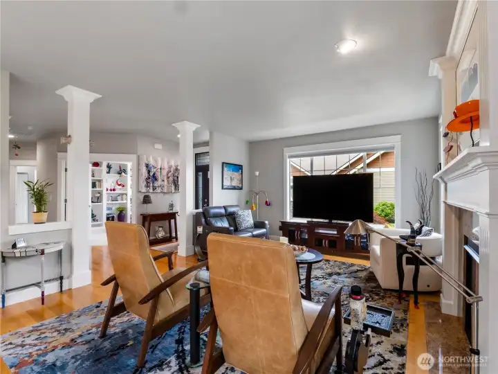 The custom trim and details is throughout the home.