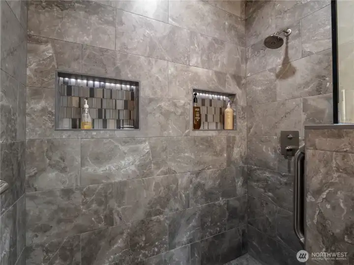 This shower is made for someone who enjoys long hot showers.