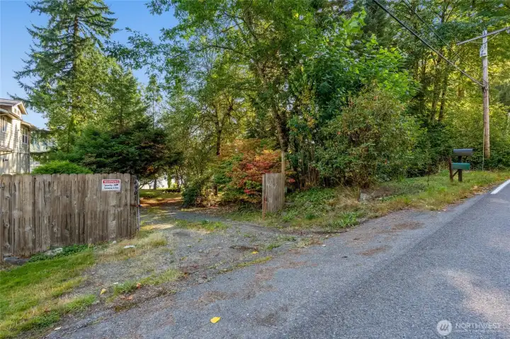 Gated entrance.