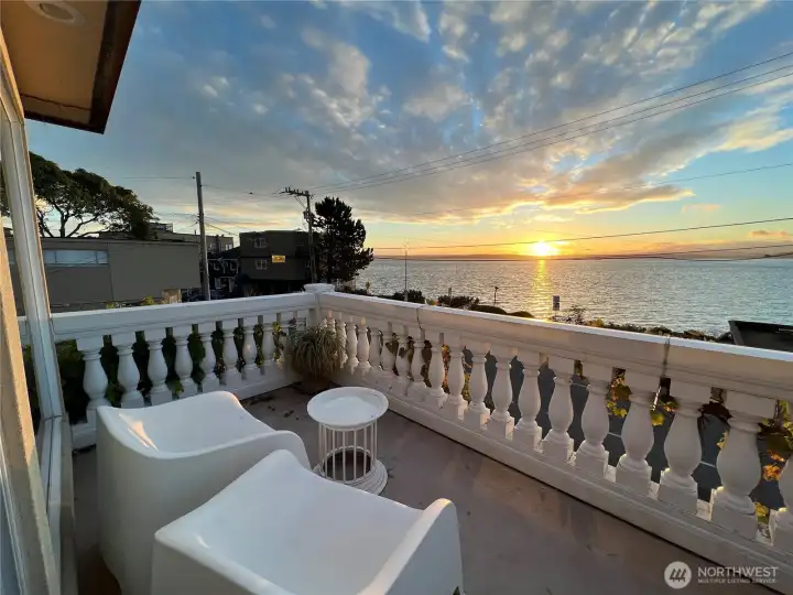 Views for miles from the penthouse balcony