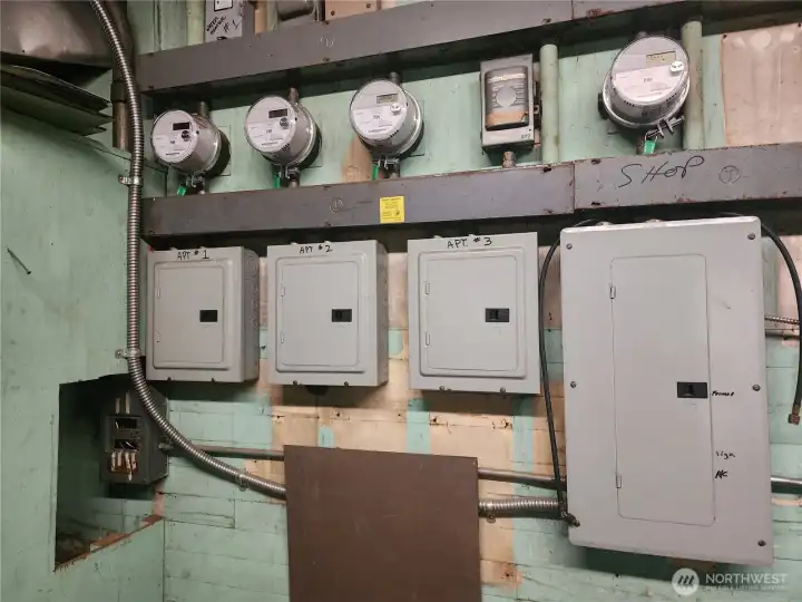 Separate electrical meters