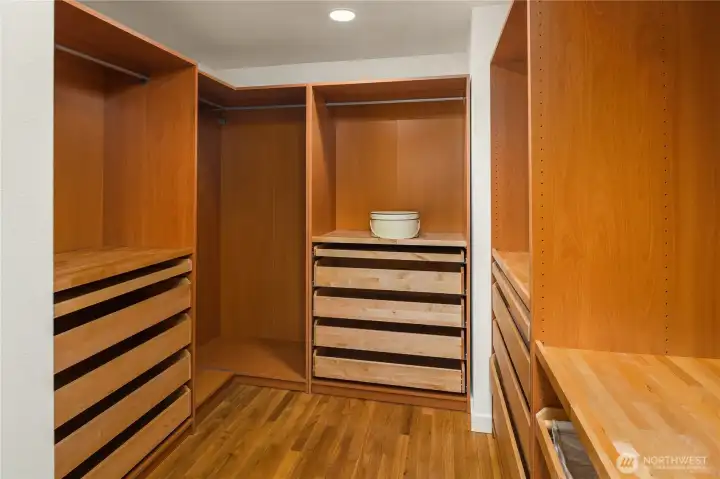 Primary walk-in closet