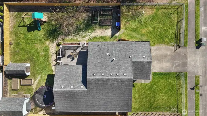 Front of house faces West. Back of house has Eastern and Southern Exposure.