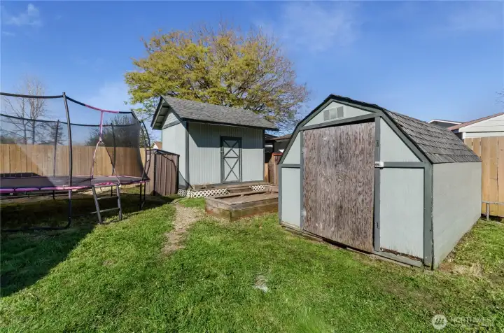 2 Sheds for more storage