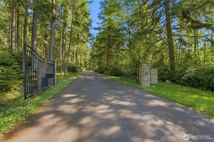 Enter through this private gate serving just 4 homeowners on larger properties.
