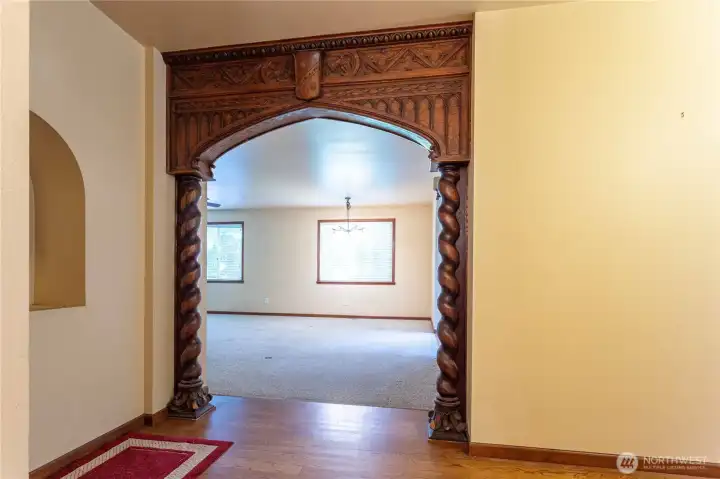 Entrance to living room