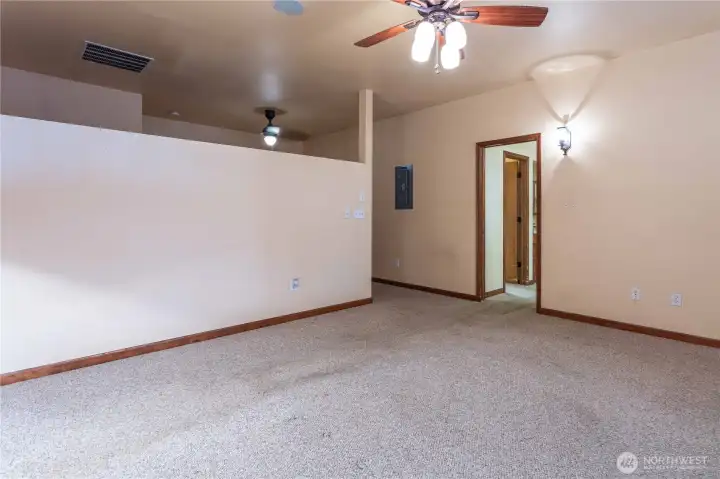 Primary facing bathroom