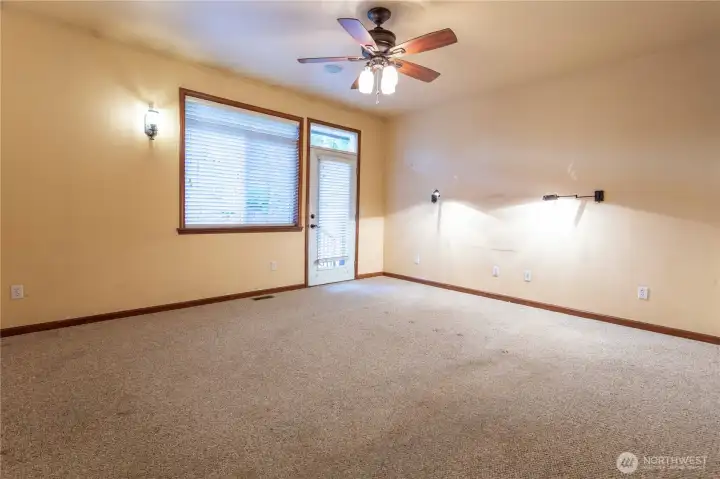 Primary room patio access