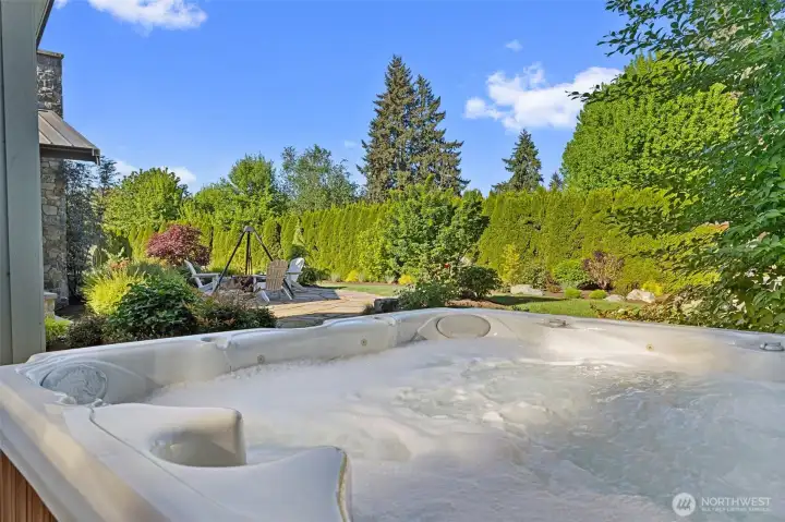 Soak in the View from the Hot Tub.