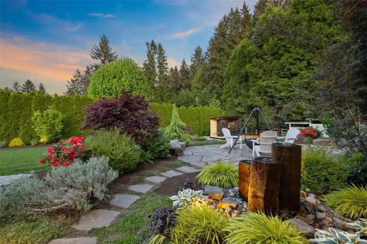 Peaceful, Enjoy Custom Sauna in Private Setting.