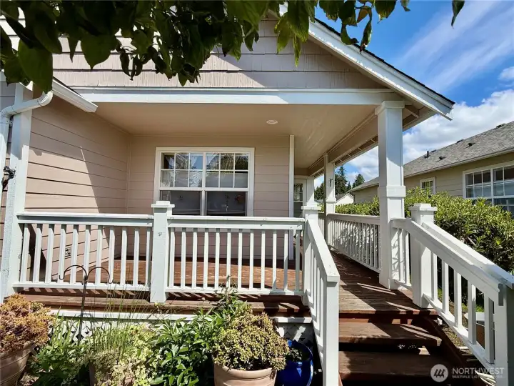 Private front porch