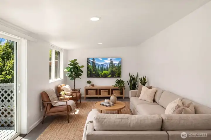 Family Room Upstairs Virtually Staged