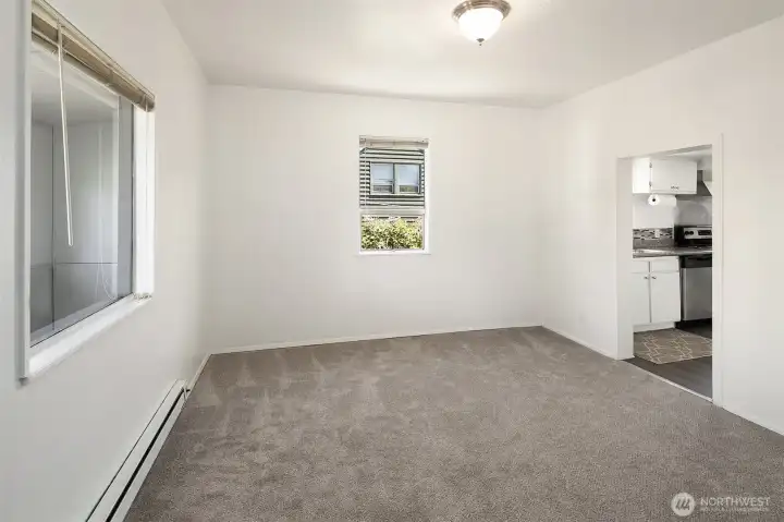 Upper Unit Living Room  Not staged