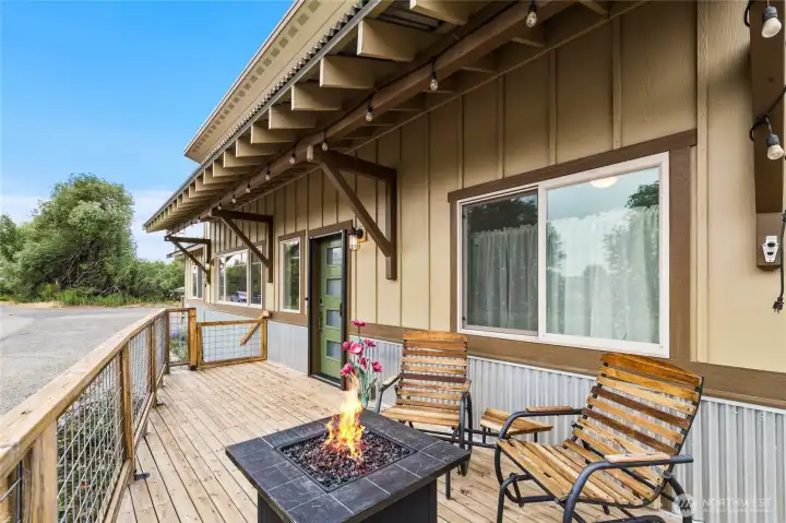 The deck is a great place to linger. The deck is a great place to linger.
