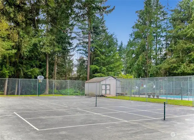 Enjoy the community sports court and pool!