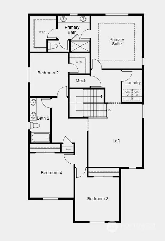 Structural options include: gourmet kitchen with gas range.