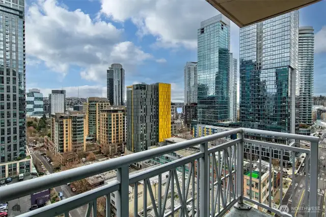 Balcony overlook the city