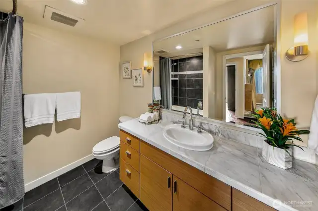 Spacious bathroom