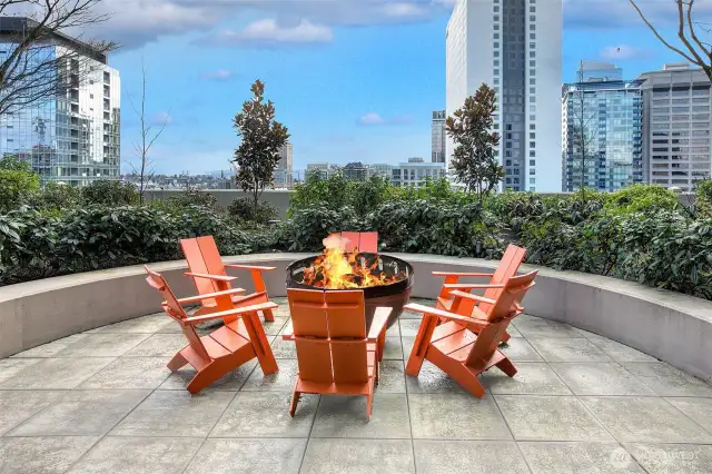 rooftop relaxing area