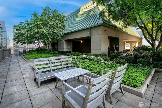 rooftop relaxing area