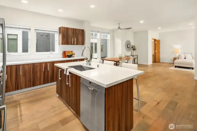 An expansive and sunny space for your favorite dining room table!