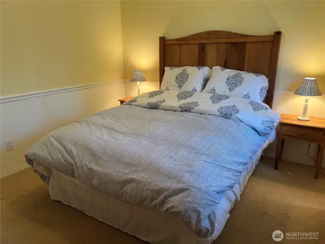Large enough for two night tables.