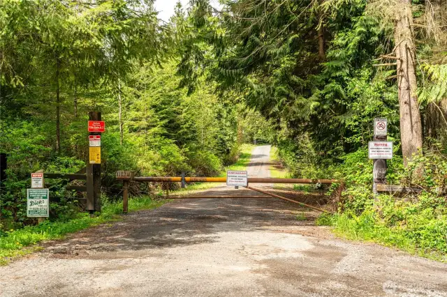 Pilchuck Tree Farm Entry  short walk from property