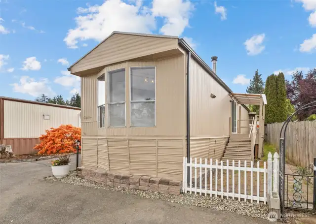 Nice backyard space for privacy or pets.