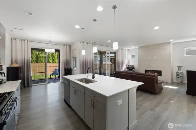 ~Open Concept Kitchen & Living Room~
