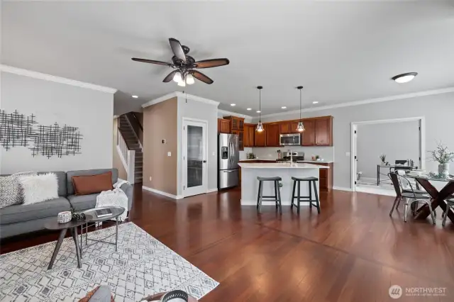 Kitchen with walk in pantry