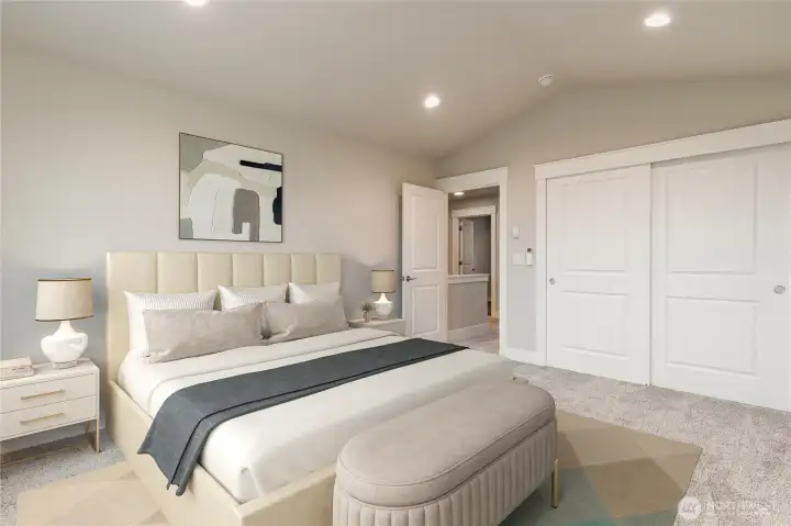 Staged Bedroom - digitally staged for sample purposes only.