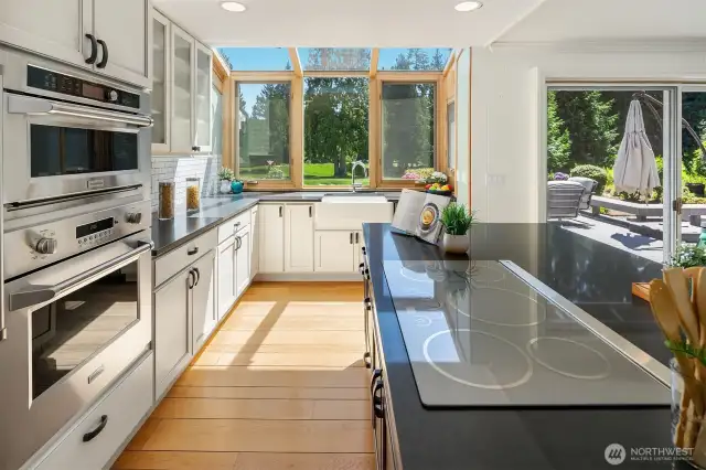 Sun-filled kitchen with elegant appeal