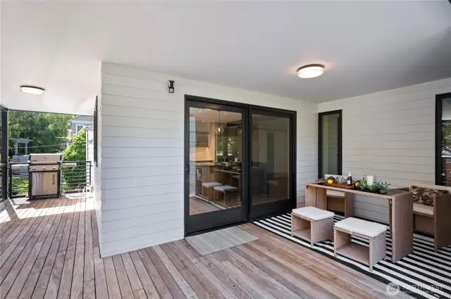 Deck on the main floor